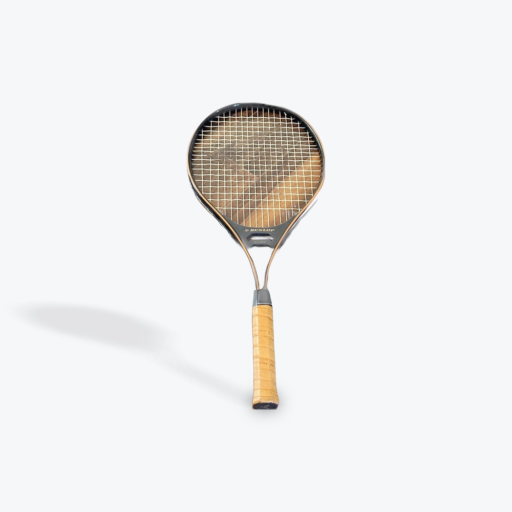 Vintage Dunlop McEnroe 747A Tennis Racquet John McEnroe Leather Grip‎